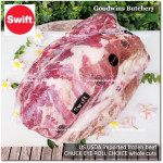 Beef CHUCK EYE ROLL US USDA CHOICE brand SWIFT frozen whole cuts +/- 11kg (price/kg) PREORDER 2-3 days notice